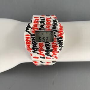 MARNI G Shock Logo Watch